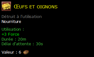 Œufs et oignons