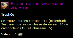 Bec de tortue sanguinaire venimeux