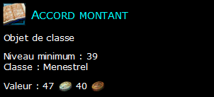 Accord montant