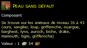 Peau sans défaut