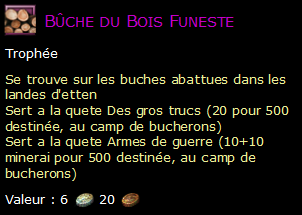 Bûche du Bois Funeste