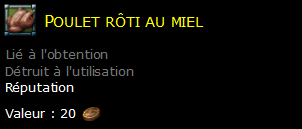 Poulet rôti au miel