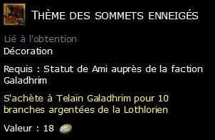 Thème des sommets enneigés