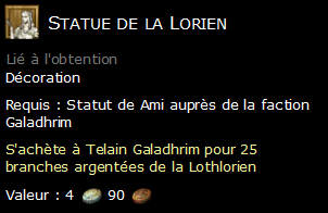 Statue de la Lorien