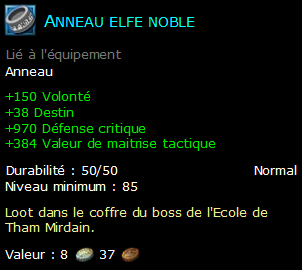 Anneau elfe noble