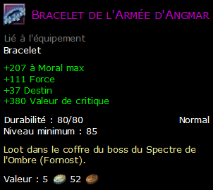 Bracelet de l'Armée d'Angmar