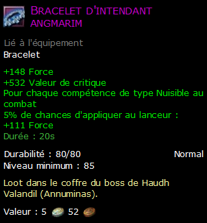 Bracelet d'intendant angmarim