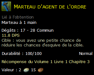 Marteau d'agent de l'ordre