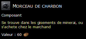 Morceau de charbon