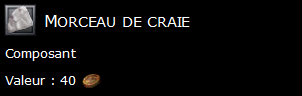 Morceau de craie