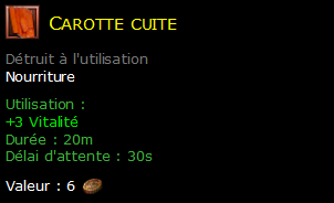 Carotte cuite