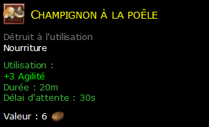 Champignon à la poêle