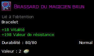 Brassard du magicien brun