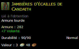 Jambières d'écailles de Candaith