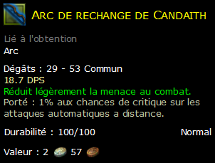 Arc de rechange de Candaith