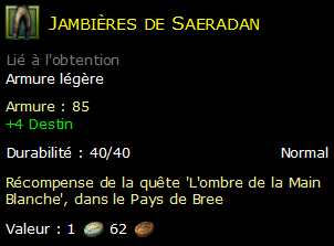 Jambières de Saeradan