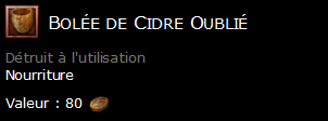 Bolée de Cidre Oublié