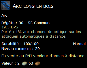 Arc long en bois