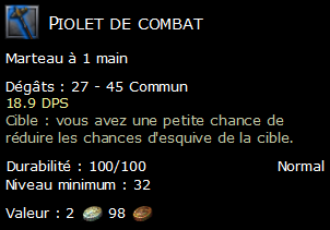 Piolet de combat