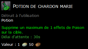 Potion de chardon marie