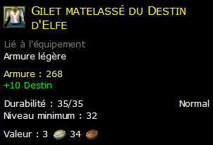 Gilet matelassé du Destin d'Elfe