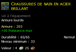 Chaussures de nain en acier brillant