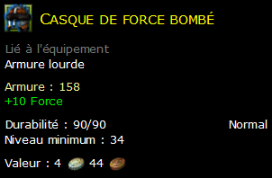 Casque de force bombé