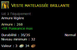 Veste matelassée brillante