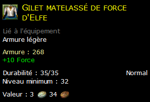 Gilet matelassé de force d'Elfe