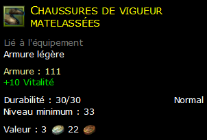 Chaussures de vigueur matelassées