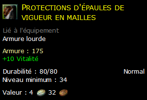 Protections d'épaules de vigueur en mailles