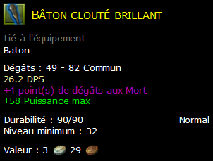 Bâton clouté brillant