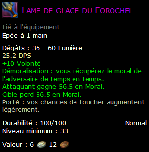 Lame de glace du Forochel