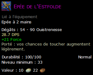 Epée de l'Estfolde