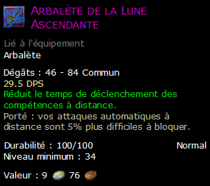 Arbalète de la Lune Ascendante