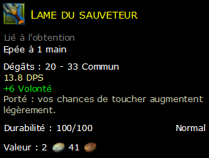 Lame du sauveteur