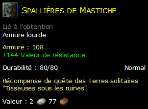 Spallières de Mastiche