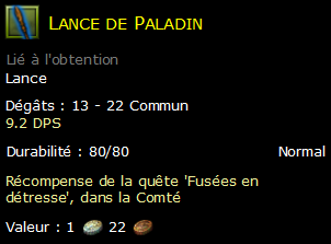 Lance de Paladin