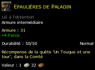 Epaulières de Paladin