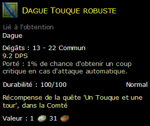 Dague Touque robuste