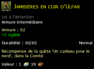 Jambières en cuir d'Ulfar