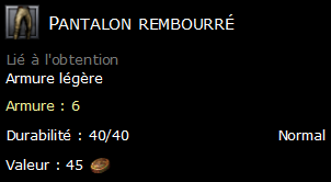 Pantalon rembourré