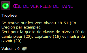 Œil de ver plein de haine