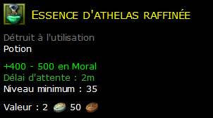 Essence d'athelas raffinée