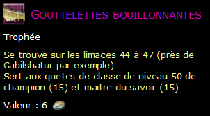 Gouttelettes bouillonnantes