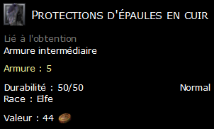 Protections d'épaules en cuir