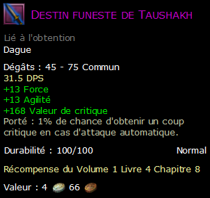 Destin funeste de Taushakh