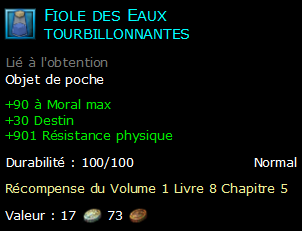 Fiole des Eaux tourbillonnantes