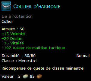 Collier d'harmonie