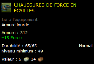 Chaussures de force en écailles